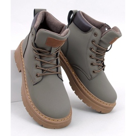 Ženske drvene čizme Kellers Green zelena 1