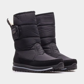 Progress Ženske svjetlosti izolirane snježne čizme napredak progj-21-08 crno crna 1