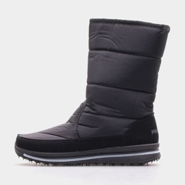 Progress Ženske svjetlosti izolirane snježne čizme napredak progj-21-08 crno crna 2