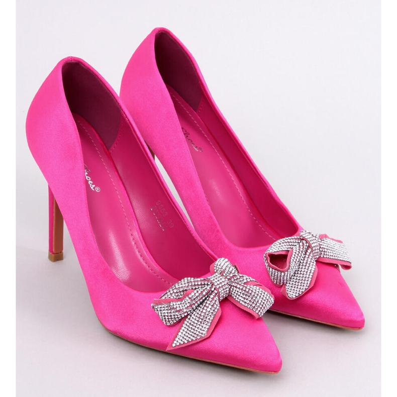 Satenske igle s mašnom Trini Fuchsia ružičasta 1