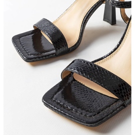 Inna Crne Amalia sandale na visoku petu crna 1