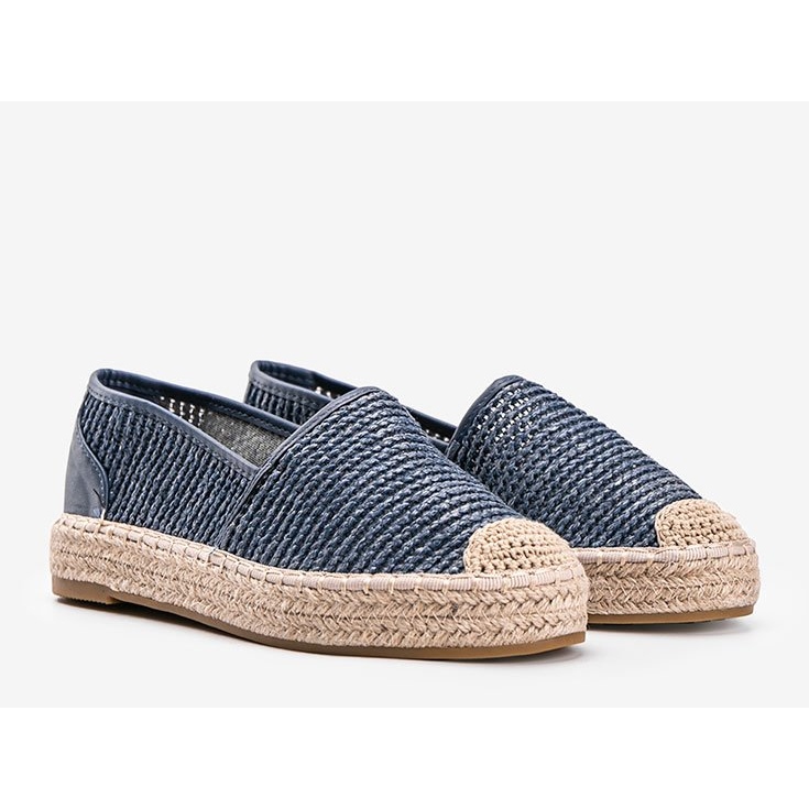 Carly plave tkane espadrile plava 1