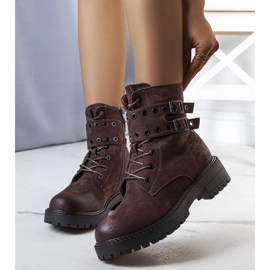 Tamno smeđe Fallkirk čizme smeđa 1