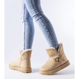 Bež izolirane čizme za snijeg s izrezom od Monala 1