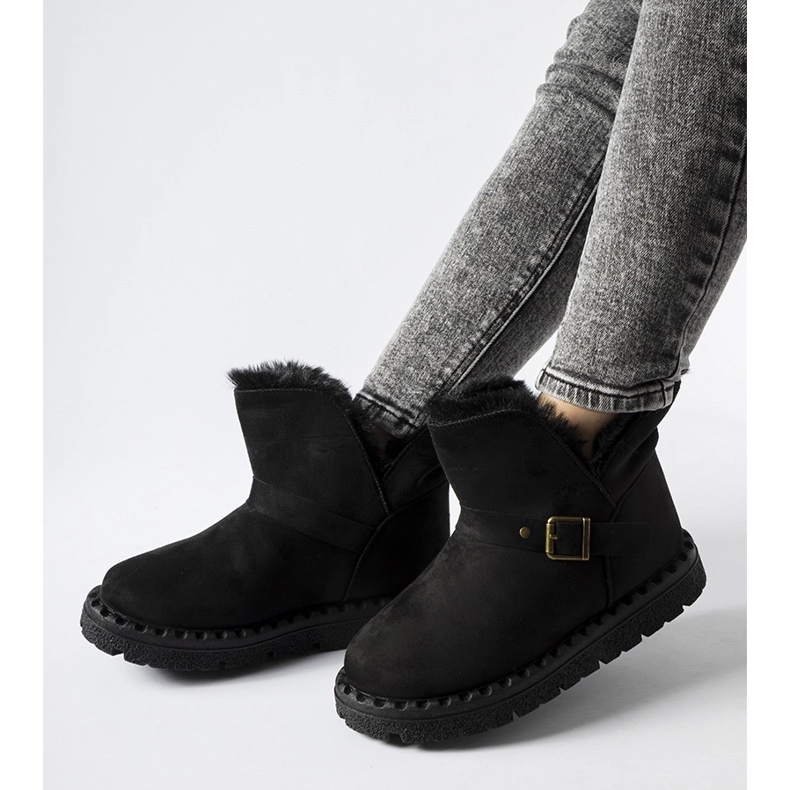 Crne izolirane čizme za snijeg s Monal izrezom crna 1