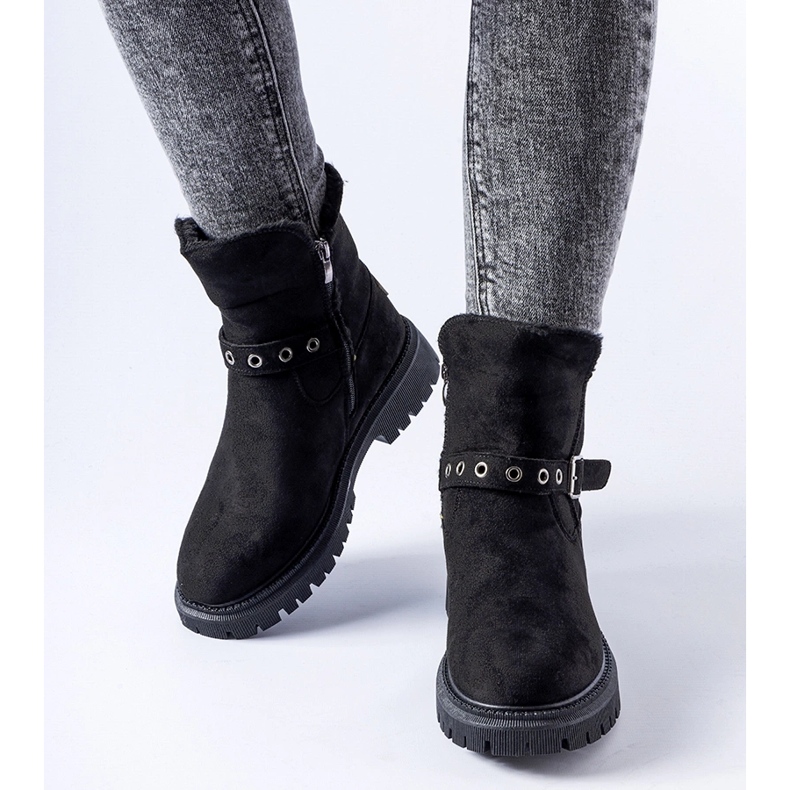 Crne izolirane gležnjače Gibsonia crno 1