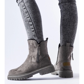 Sive izolirane klasične Tesoriero gležnjače siva 1