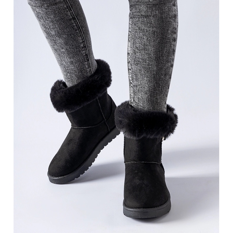 Crne Borgorato čizme za snijeg podstavljene krznom crna 1