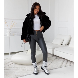 Pulliam srebrne izolirane ženske čizme za snijeg srebro 1