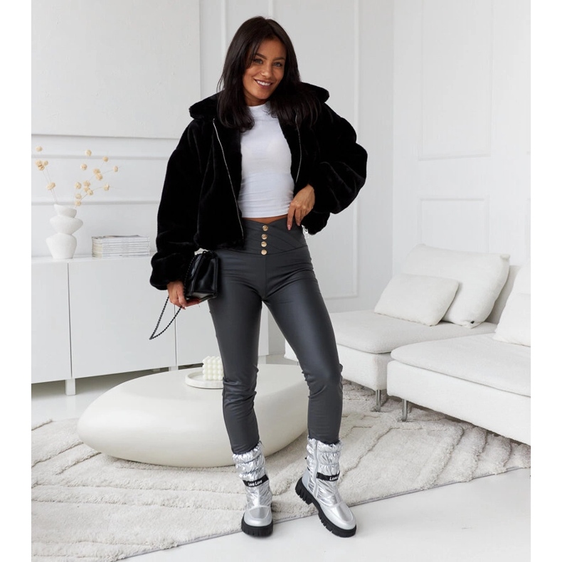 Pulliam srebrne izolirane ženske čizme za snijeg srebro 1