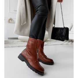 Smeđe izolirane čizme s patentnim zatvaračem iz Oakdalea smeđa 1