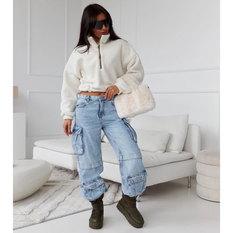 Zelene izolirane čizme za snijeg na platformi Polk zelena 1