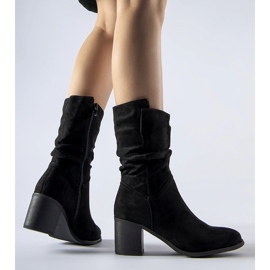 Filomena crne izolirane kaubojske čizme na visoku petu crna 1