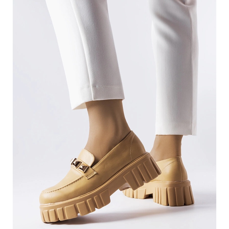 Bež Frisco natikače s platformom 1