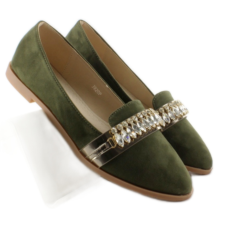 Elegantni lordovi s kubičnim cirkonima JH20P Green zelena 2