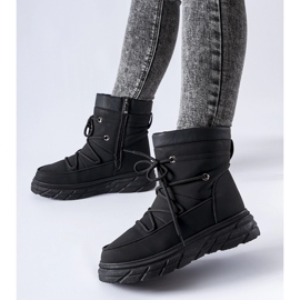 Crne mat Jamison čizme za snijeg s izolacijom crno 1