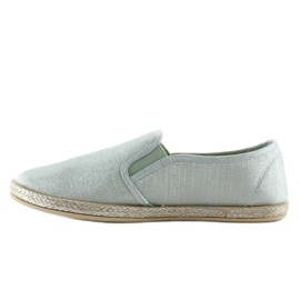 Slip-on espadrile glamour JX16 Green zelena 1