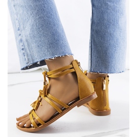 Žute ženske sandale Mantila žuta boja 1