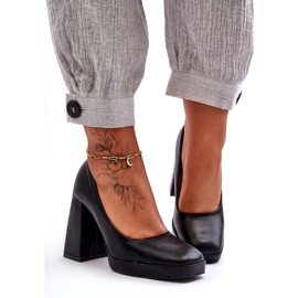 Cipele na masivnu petu crne crna 2