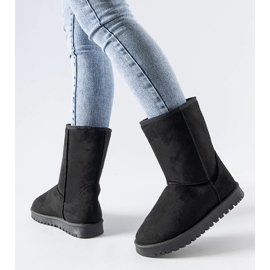 Crne izolirane klasične Ireneo čizme za snijeg crna 1