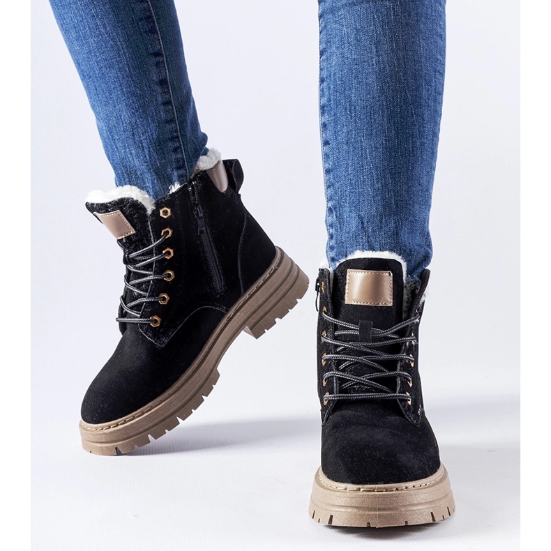 Crne radničke čizme s laganom izolacijom marke Stevens crna 1