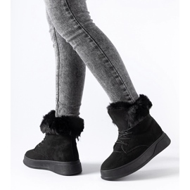 Crne Oliverio čizme za snijeg s platformom crna 1