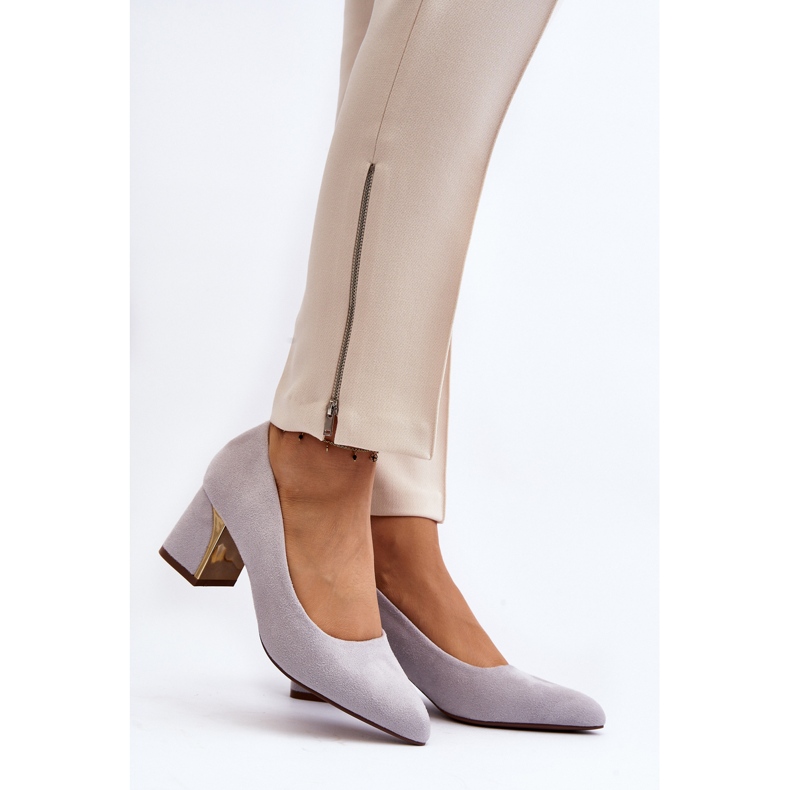 Sive salonke na visoku petu Stelloria siva 2