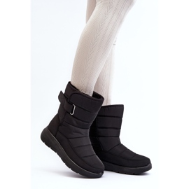 Ženske čizme za snijeg s čičkom, crne Jawora crna 2
