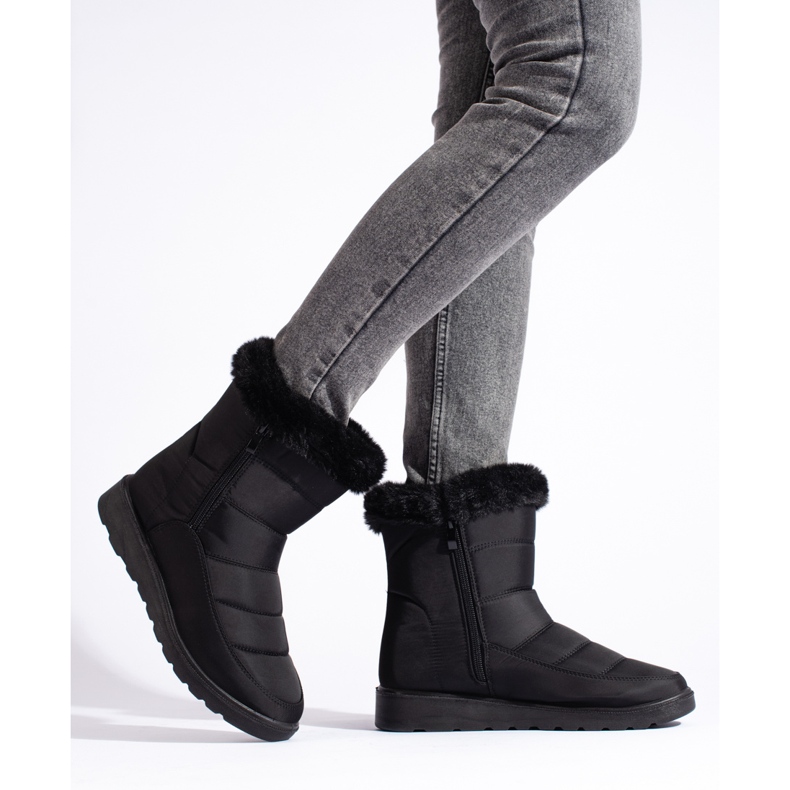 W. Potocki Crne ženske čizme za snijeg Potocki crna 1