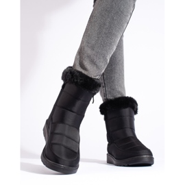 W. Potocki Crne ženske čizme za snijeg Potocki crna 2