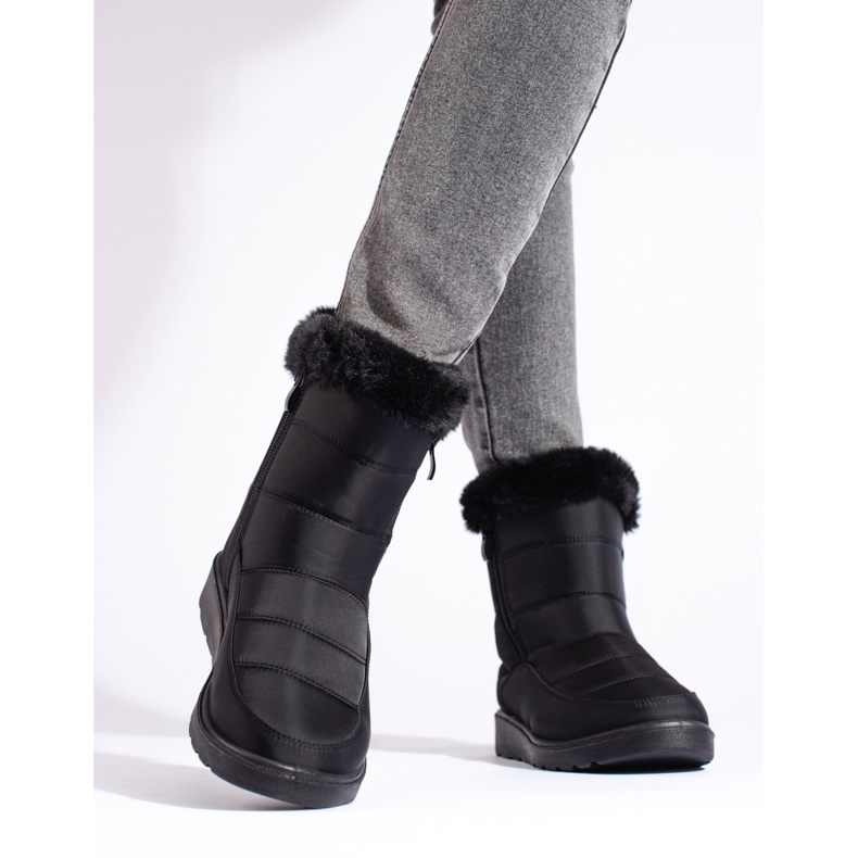 W. Potocki Crne ženske čizme za snijeg Potocki crna 2