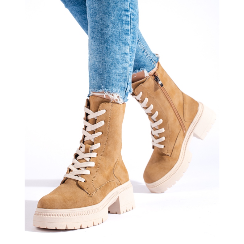 W. Potocki Potocki gležnjače na vezanje u obliku deve smeđa 1