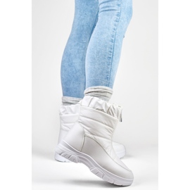 Udobne, izolirane ženske bijele čizme za snijeg bijela 2