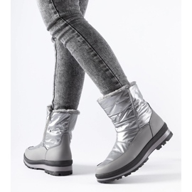 Tylertown srebrne čizme za snijeg podstavljene krznom srebro 1