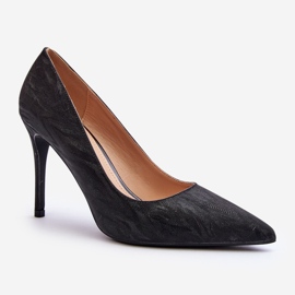 Crne Klonisa štikle ukrašene šljokicama crna 1