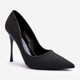 Tiberonove crne svjetlucave štikle crna 1