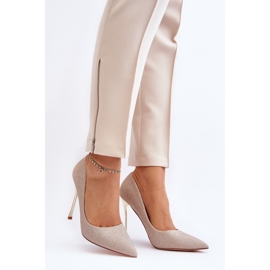 Tiberonove visoke pete sa svjetlucavim zlatom zlatni 2