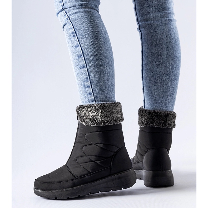 Brownton crne niske čizme za snijeg crna 1