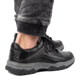 Olivier Muške ležerne kožne cipele 842MA crne crna 2