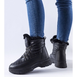 Crne izolirane čizme za snijeg s Dwayn platformom crno 1