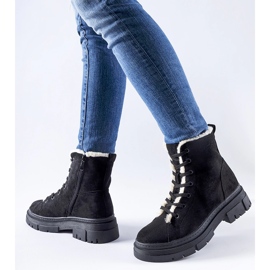 Crne izolirane gležnjače od Chamblee eko antilop kože crna 1