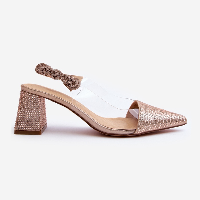 Elegantne cipele sa šiljatim vrhom D&amp;A MR91292-1 boje šampanjca zlatna 1