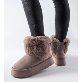 Ljubičaste čizme za snijeg ukrašene Adelfia krznom ljubičasta 1