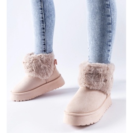 Ružičaste čizme za snijeg ukrašene Adelfia krznom ružičasta 1