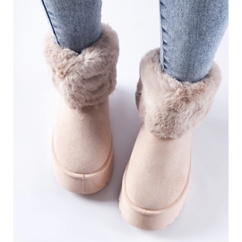 Ružičaste čizme za snijeg ukrašene Adelfia krznom ružičasta 2