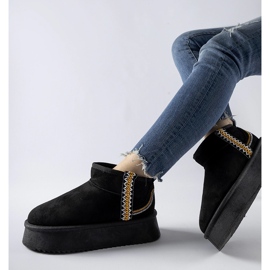 Crne čizme za snijeg na Scavi platformi crna 2