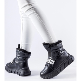 Crne izolirane čizme za snijeg s platformom Bend crna 1