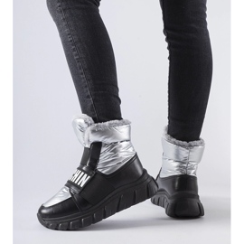 Srebrne izolirane čizme za snijeg na platformi Bend srebro 1