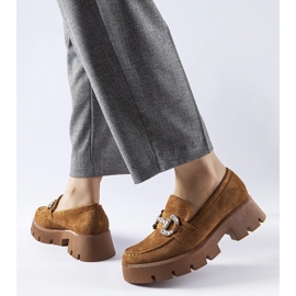 Giacomo smeđe mokasine sa kamenčićima smeđa 1