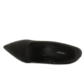 Elegantne pumpice s originalnim potpeticama crno 2